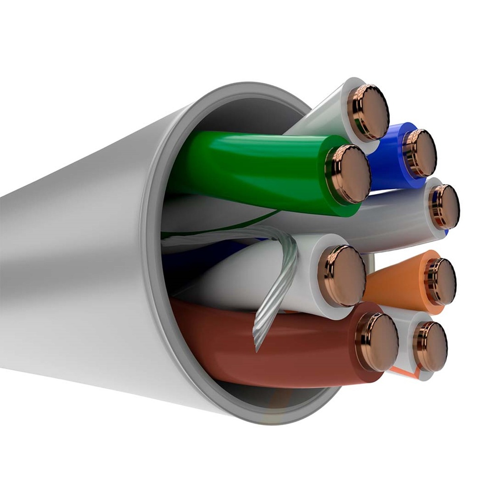 (AB355NXT21) Nexxt - Cable UTP Categoria 5E 100% Cobre 24AWG CM Interior Gris (100m/328ft)