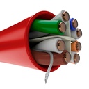 (AB356NXT13) Nexxt - Cable UTP Categoria 6 100% Cobre 23AWG CM Interior Rojo (305m/1000ft)