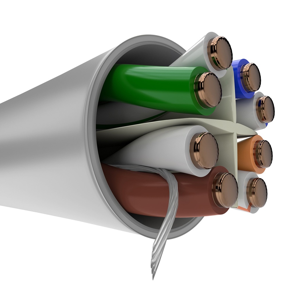 (AB356NXT21) Nexxt - Cable UTP Categoria 6 100% Cobre 23AWG CM Interior Gris (100m/328ft)