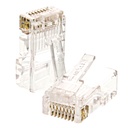 (AW102NXT01) Nexxt - Conector RJ-45 Modular Categoria 5E 30 Micras Sin Blindaje (100 Unidades)