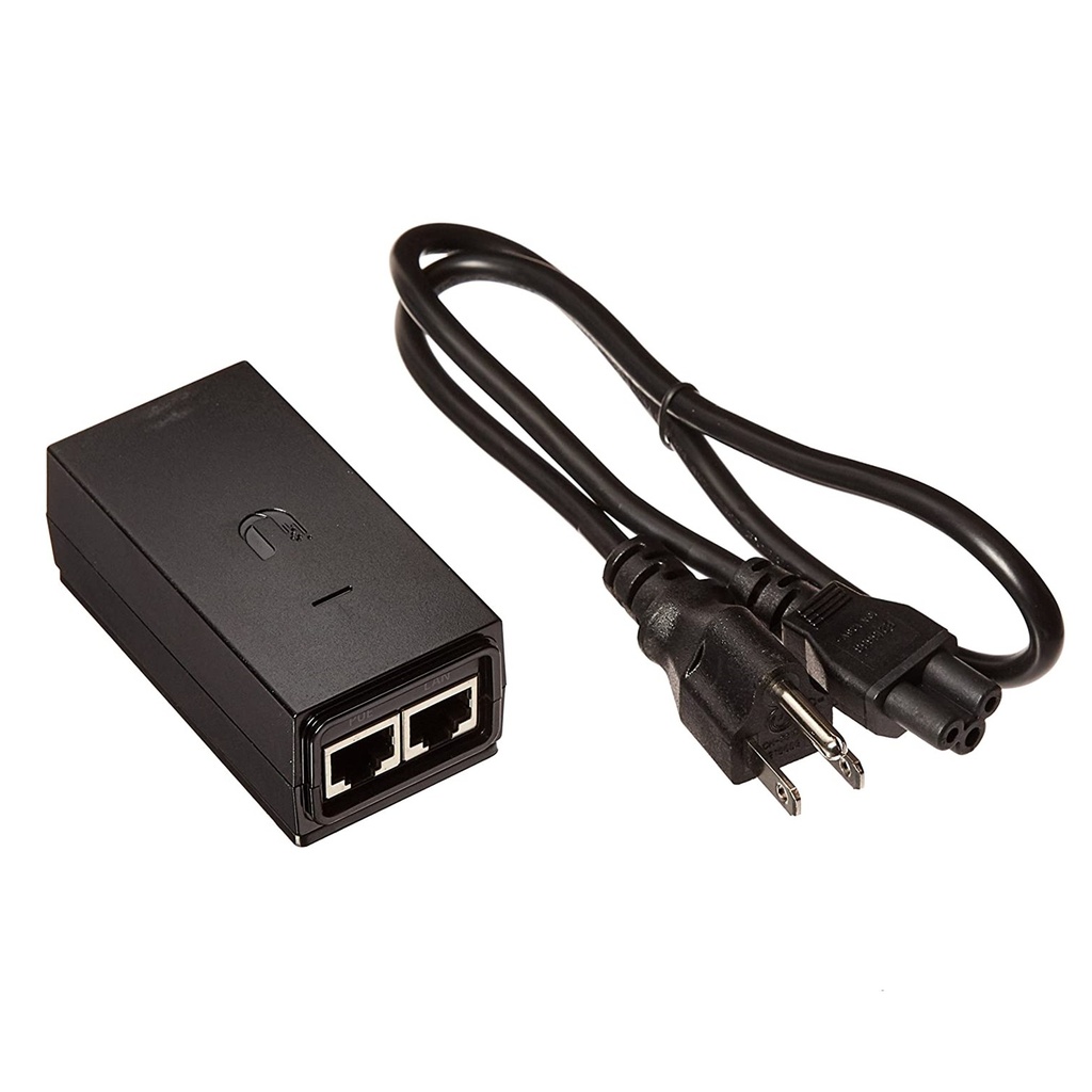 (POE-24-12W-G) Ubiquiti - Adaptador PoE de 24VDC 0.5A 12W con Puerto Gigabit (Negro)