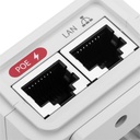 (POE-24-12W-G-WH) Ubiquiti - Adaptador PoE de 24VDC 0.3A 12W con Puerto Gigabit (Blanco)