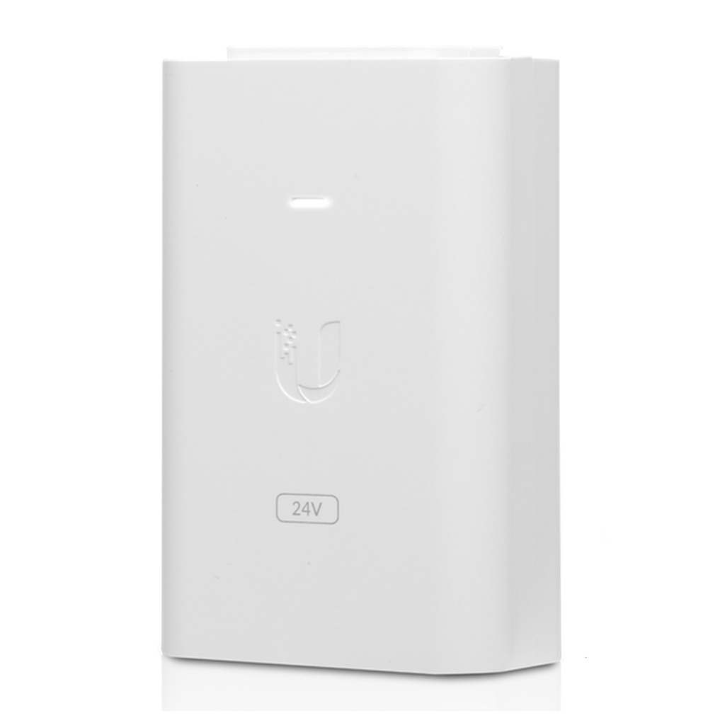 (POE-24-24W-WH) Ubiquiti - Adaptador PoE de 24VDC 1.0A 24W (Blanco)
