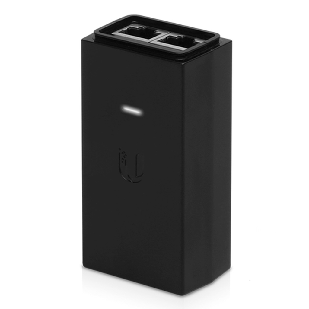 (POE-48-24W-G) Ubiquiti - Adaptador PoE de 48VDC 0.5A 24W con Puerto Gigabit (Negro)