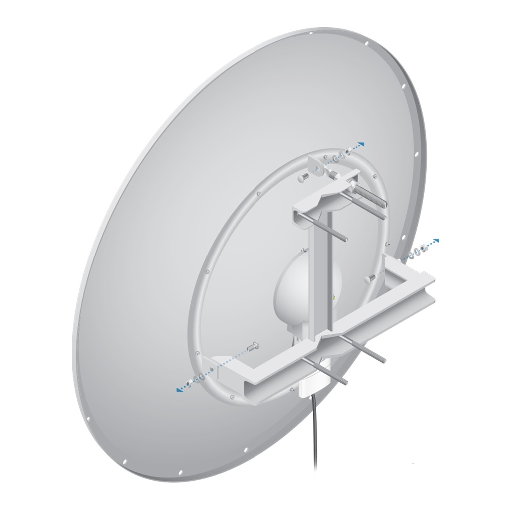 (RD-5G34) Ubiquiti - Antena Direccional RocketDish airMAX Punto a Punto 5 GHz (4.9 - 5.8 GHz) de 34 dBi
