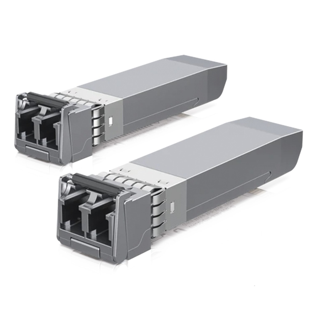 (UACC-OM-MM-10G-D) Ubiquiti - UFiber Módulo SFP+ 10G Transceptor MiniGibic MultiModo 10Gbps Hasta 300 Metros Conectores LC