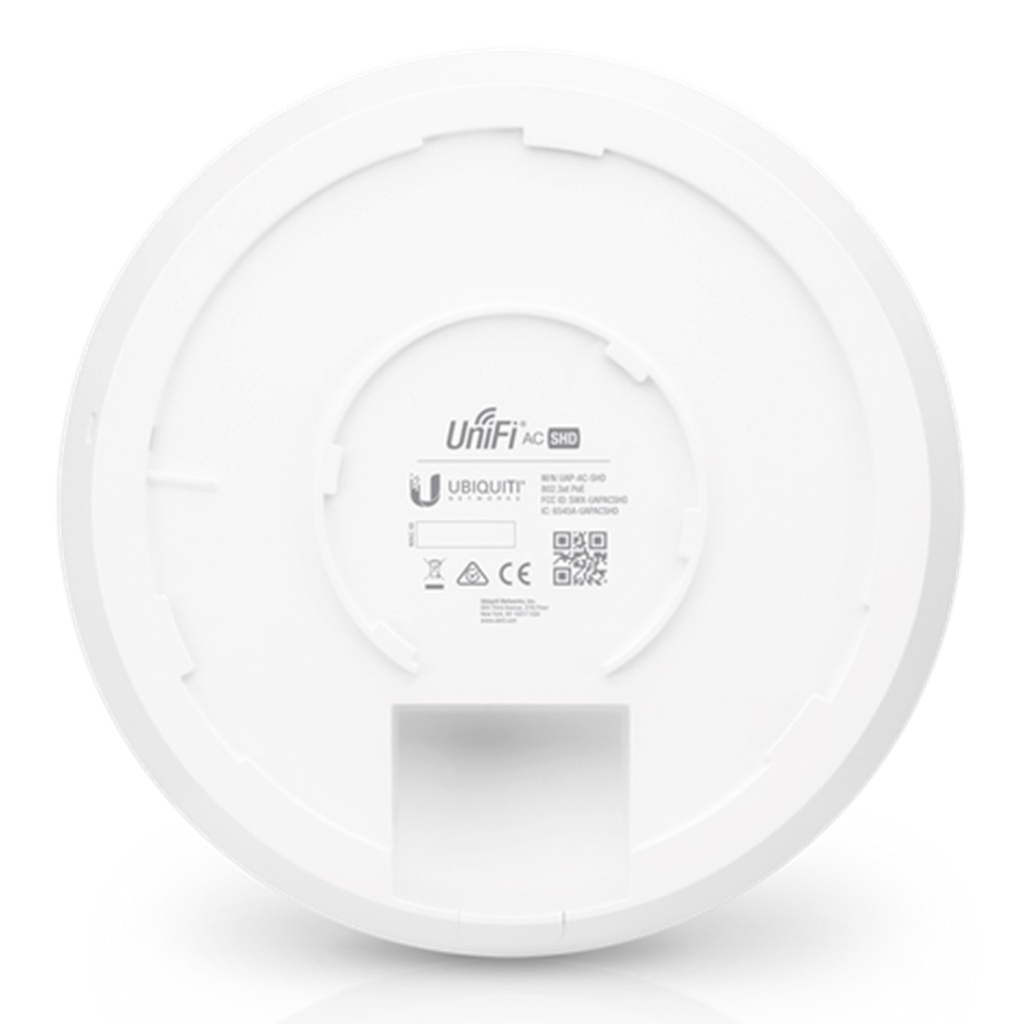 (UAP-AC-SHD) Ubiquiti - Punto de Acceso UniFi Doble Banda 802.11ac Wave 2 MU-MIMO 4X4 airView airTime hasta 500 clientes