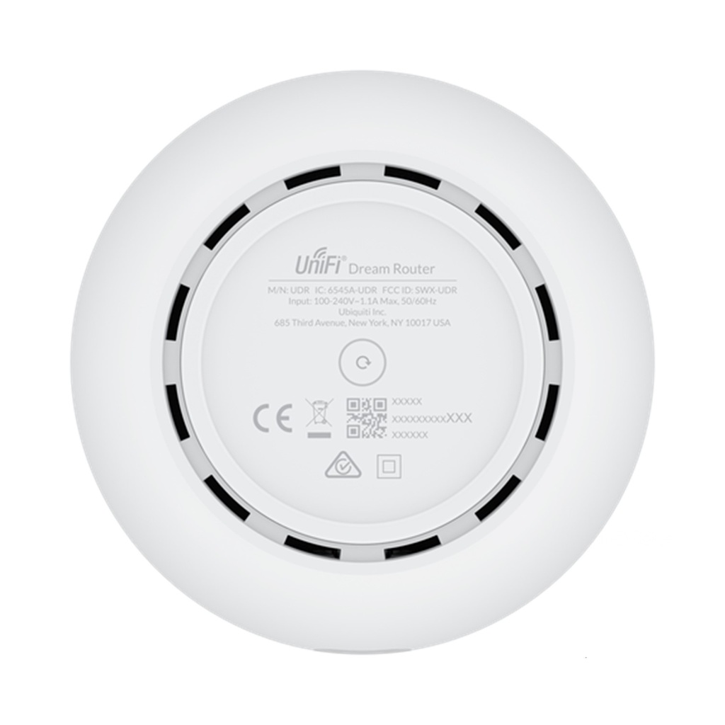 (UDR) Ubiquiti - UniFi Dream Router con WiFi6 4 puertos LAN Gigabitco con 2 POE 802.3af UniFi Pantalla LCD