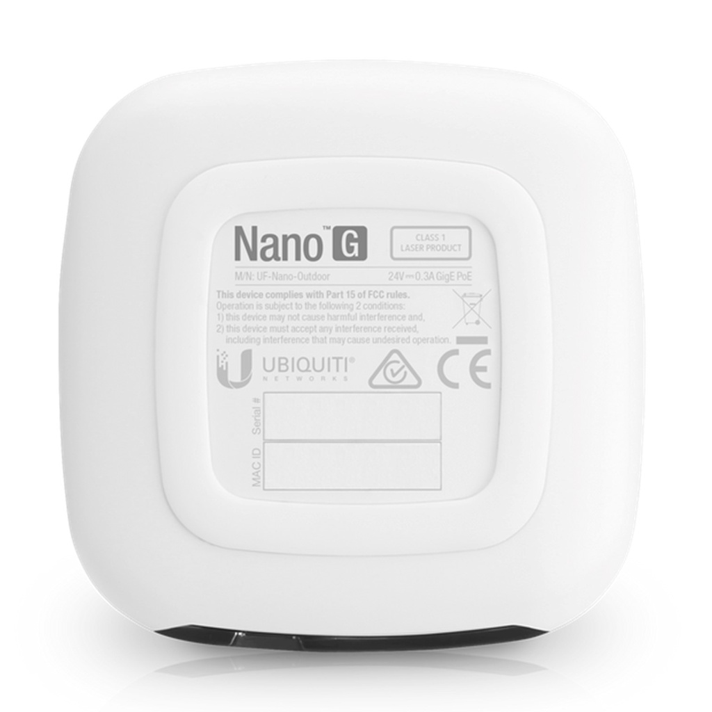 (UF-Nano) Ubiquiti - UFiber GPON ONU Unidad de Red Optica con 1 puerto WAN GPON (SC/APC) + 1 puerto LAN Gigabit Ethernet