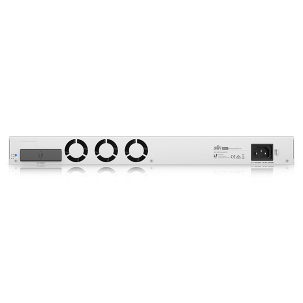 (USW-EnterpriseXG-24) Ubiquiti - UniFi Switch Empresarial Capa 3 de 24 puertos PoE 802.3af/at (12 puertos 2.5G y 12 puertos 1G) + 2 puertos 1/10G SFP+ 400W