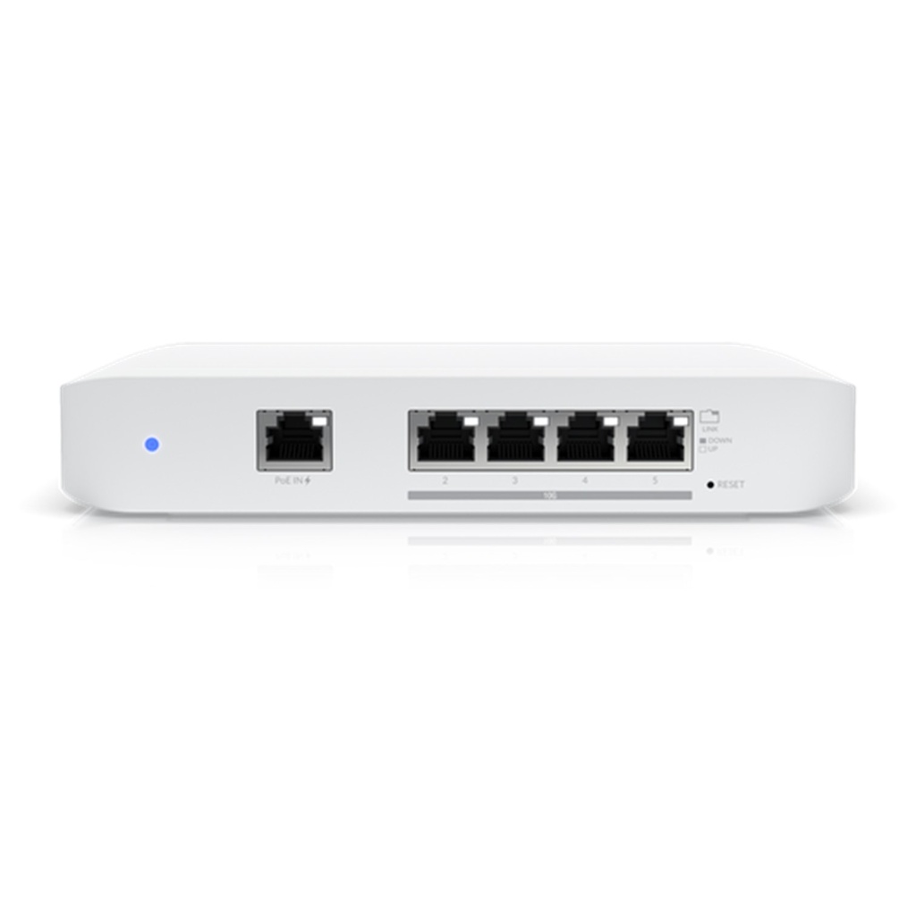 (USW-Flex-XG) Ubiquiti - Switch UniFi FLEX de 5 puertos para Exterior IP55 (1 x PoE de entrada 802.3af/at/bt y 4 puertos PoE de salida 802.3af)