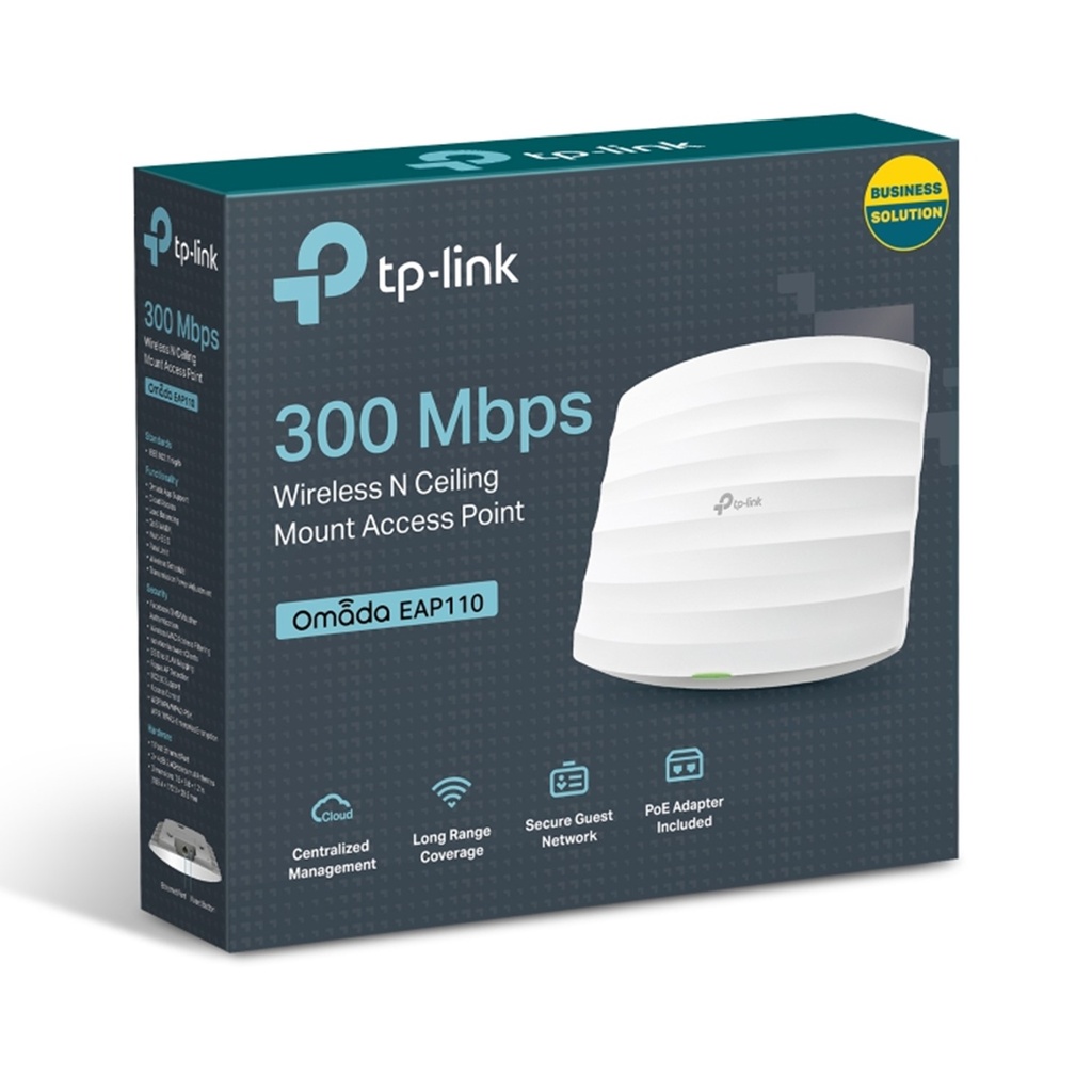 (EAP110) TP-Link - Punto de Acceso de Montaje en Techo Inalambrico N de 300 Mbps de Interior