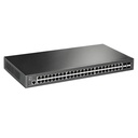 (TL-SG3452P) TP-Link - Switch Administrable L2 de 48 Puertos Gigabit con 4 Ranuras SFP JetStream