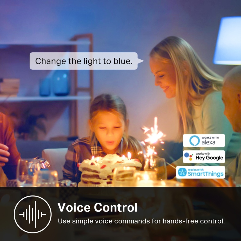 (KL125) Kasa by TP-Link - Bombillo LED Bulbo Inteligente Regulable 9W 2500K-6500K RGB Multicolor WiFi