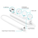 (KP303) Kasa by TP-Link - Regleta Inteligente 3 Salidas Inteligentes + 2 Puertos USB WiFi