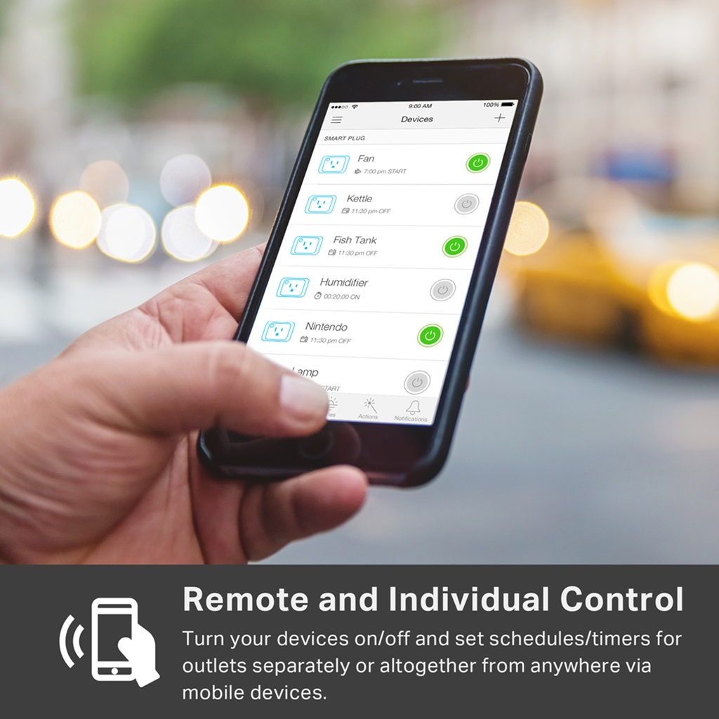 (KP303) Kasa by TP-Link - Regleta Inteligente 3 Salidas Inteligentes + 2 Puertos USB WiFi