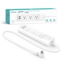 (KP303) Kasa by TP-Link - Regleta Inteligente 3 Salidas Inteligentes + 2 Puertos USB WiFi