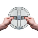 Lampara Panel LED 8W 4" 4000K Luz Fresca Redonda Empotrar Ajustable Borde Blanco 680lm 3704-B Lucerna