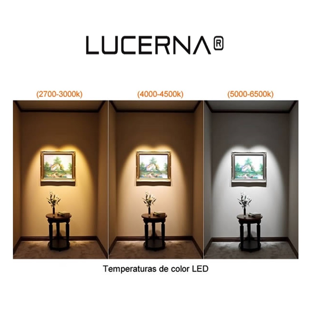 Lampara Vapoleta Ovalada Hermetica LED 9W 6500K Luz Fria IP65 Exteriores Borde Negro 810lm V90-RN Lucerna