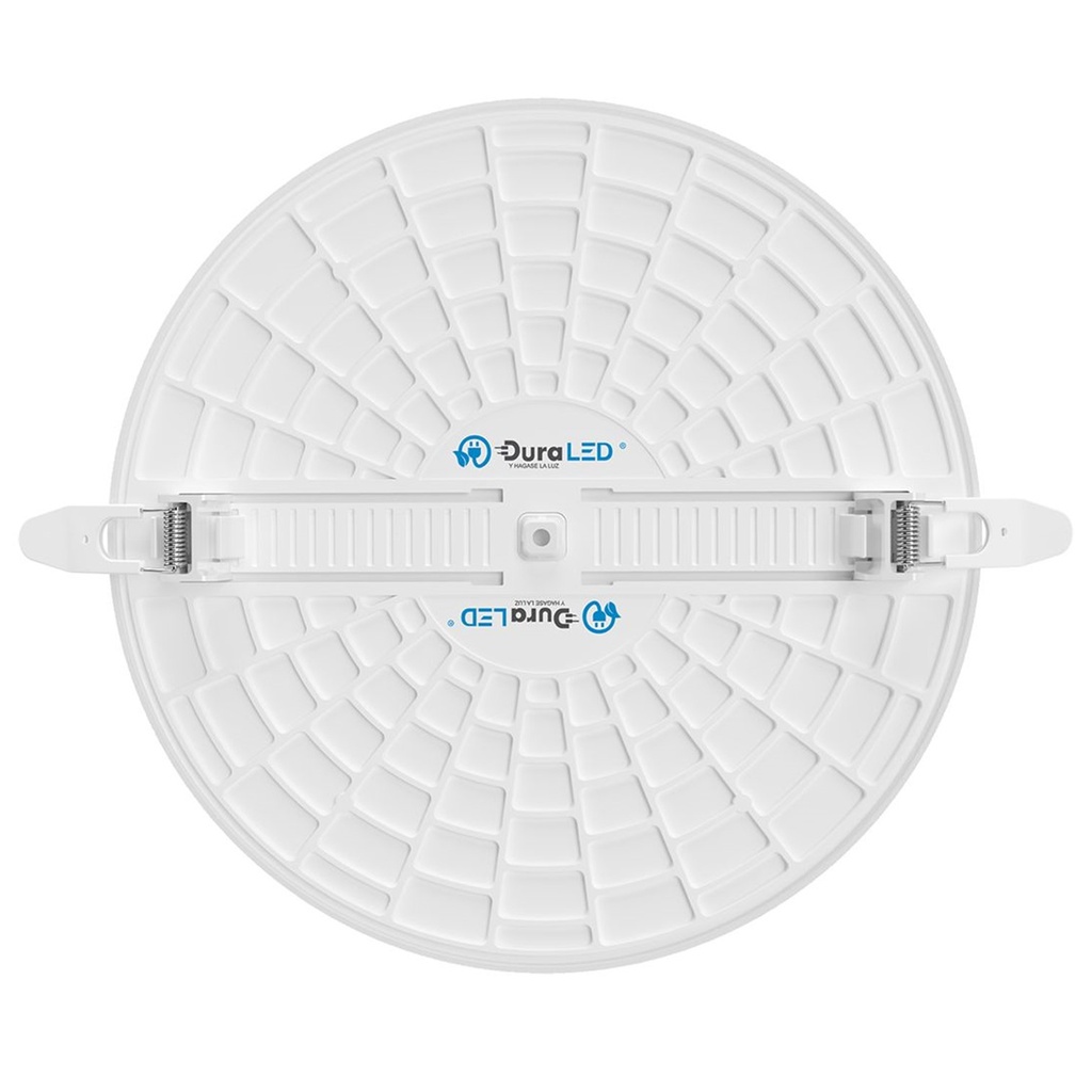 (DL-036-CCT) DuraLED - Lampara Panel LED 24W CCT 3en1 3000K-4500K-6500K Redonda Empotrar Infinity (Sin borde)