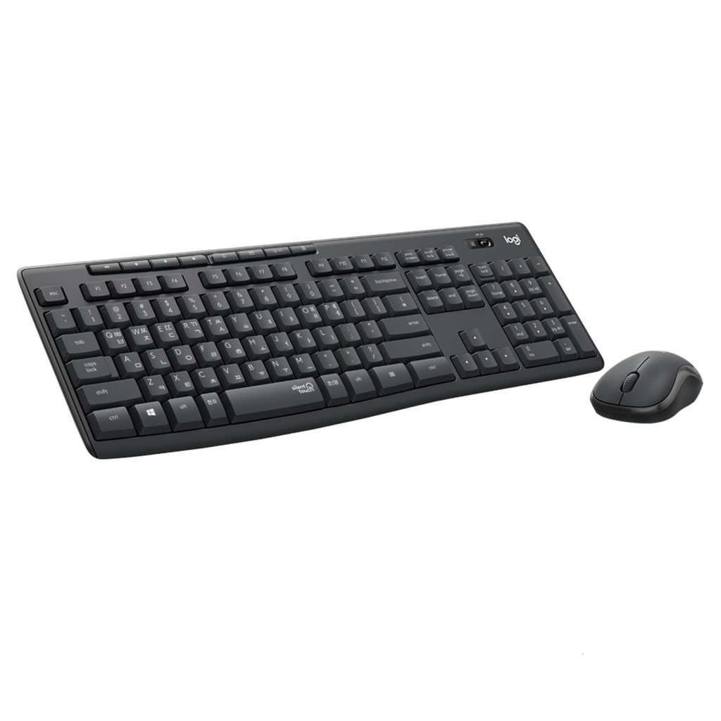 Combo Teclado y Mouse Inalambrico (Español) Logitech (Negro/Gris) MK295