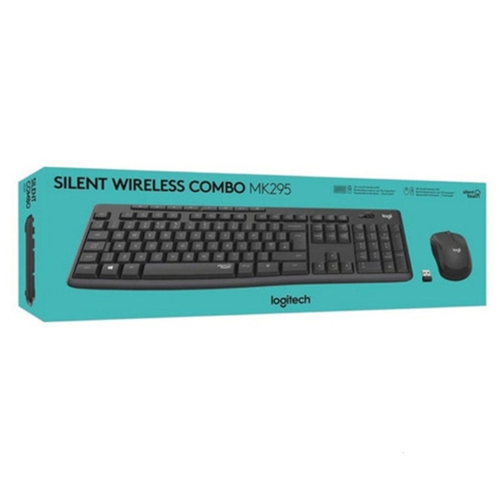 Combo Teclado y Mouse Inalambrico (Español) Logitech (Negro/Gris) MK295