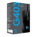 Mouse Alambrico USB Programable LIGHTSYNC Gaming Logitech (Negro) G403