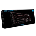 Teclado Mecánico con Retroiluminación Gaming Alambrico USB (Inglés) Logitech (Negro) G413