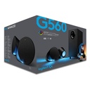 Cornetas Multimedia 2.1 RGB Entradas USB/3.5mm/Bluetooth 120W RMS Logitech 980-001300 G560