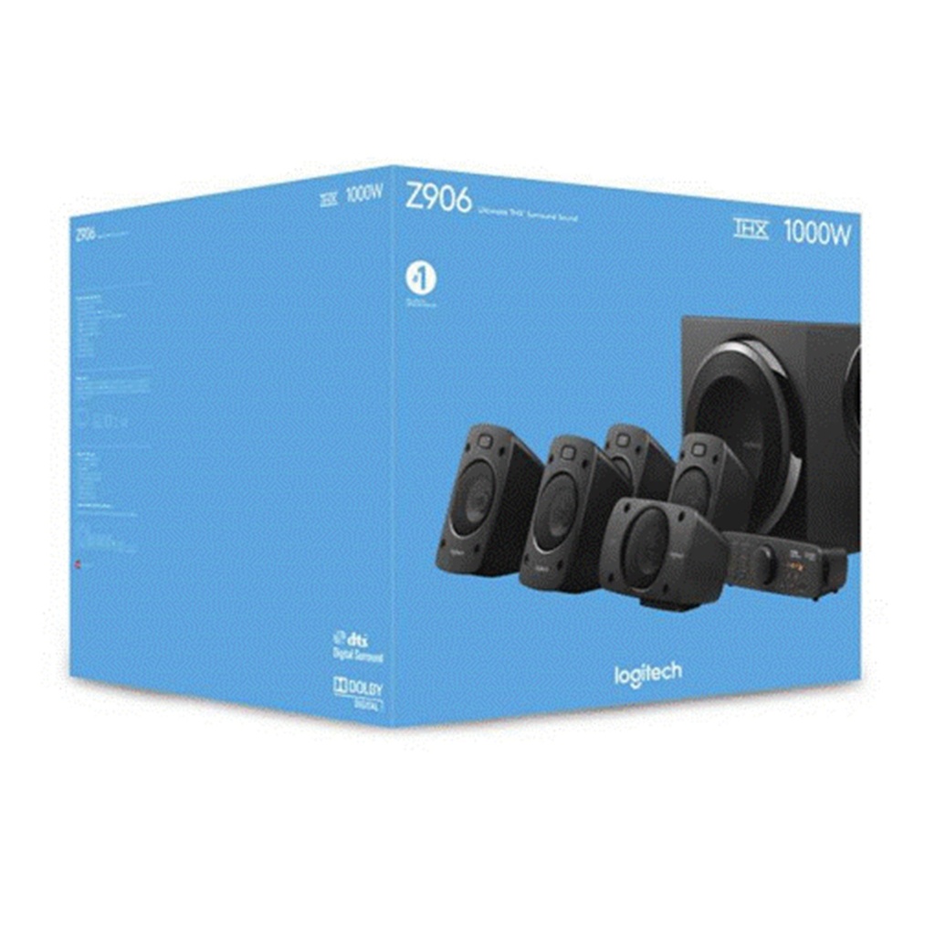 Cornetas Multimedia 5.1 Entradas RCA/3.5mm/Coaxial/Optico 500W RMS Logitech 980-000467 Z906