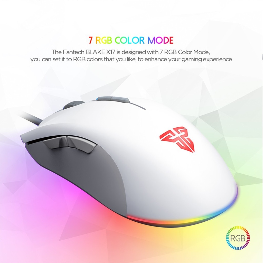 Mouse Blake Gaming (Blanco) Fantech X17