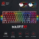 Teclado MaxFit 87 Ingles Gaming Fantech