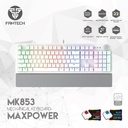 Teclado MaxPower MK853 Ingles (Blanco) Gaming Fantech
