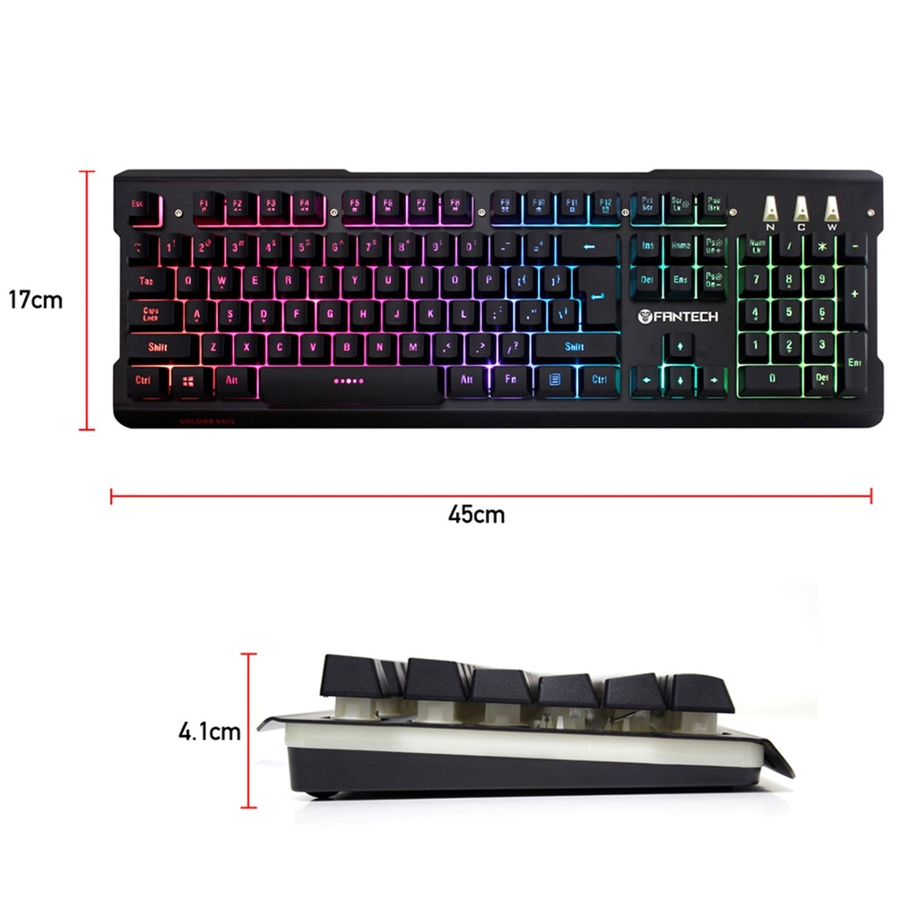 Teclado Soldier K612 Ingles Gaming Fantech