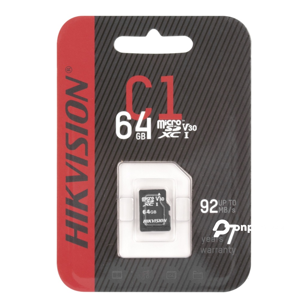 (HS-TF-C1/64G) Hikvision - Memoria Micro SD 64GB 92MB/s Clase 10 Hikstorage