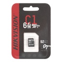 (HS-TF-C1/64G) Hikvision - Memoria Micro SD 64GB 92MB/s Clase 10 Hikstorage