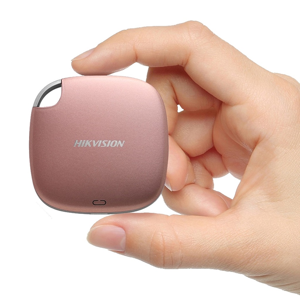 (HS-ESSD-T100/512G/PINK) Hikvision - Disco de Estado Solido Externo/Portatil USB 3.1 Tipo C 512Gb Rosado Hikstorage