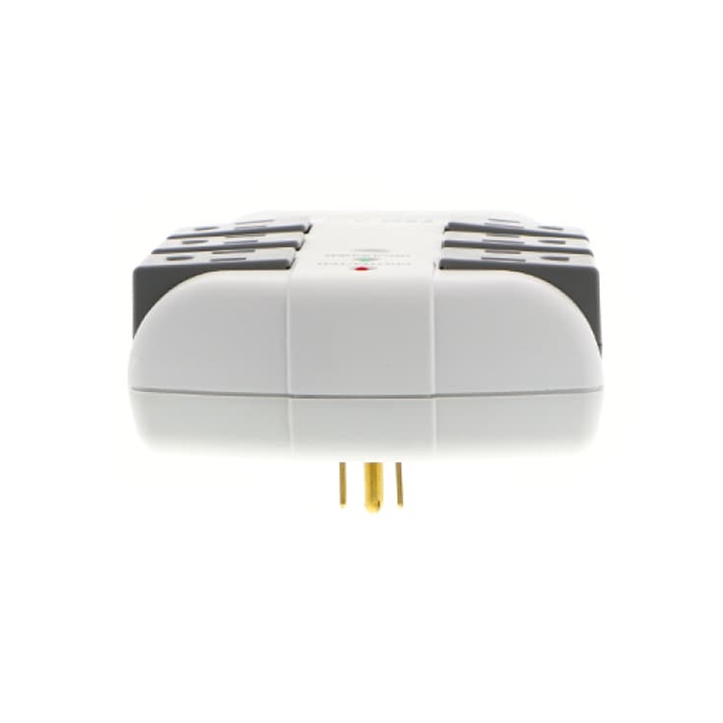 (RHT-06NC) Forza - Regleta Protector de Voltaje 120V 1800W (6) x NEMA 5-15R  Giratorias