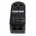 (FVP-1212N) Forza - Protector de Voltaje 220V 1800W (1) x NEMA Universal 5-15R + RJ-45 Giro de 350°