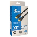 Cable HDMI Macho Doble HD Goma Negro Admite hasta 3840x2160p (7.6 Metros) XTC-370 Xtech