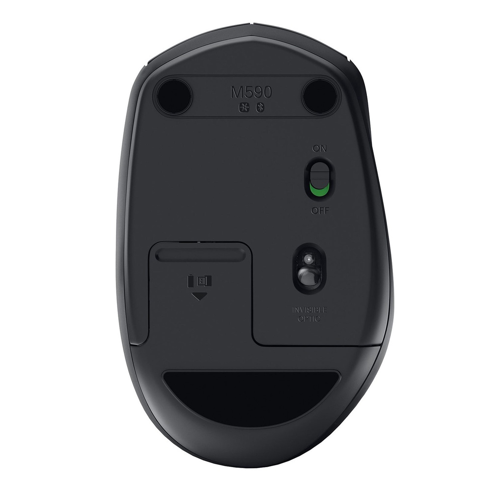 Mouse inalámbrico silencioso multidispositivo Logitech (Grafito) M590