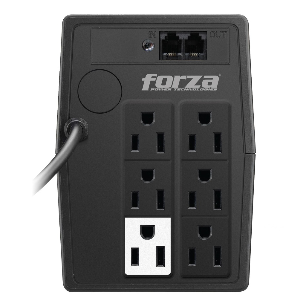 (NT-751) Forza - UPS Interactivo 750VA/375W (6) x NEMA 5-15R + RJ11