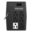 (NT-751) Forza - UPS Interactivo 750VA/375W (6) x NEMA 5-15R + RJ11