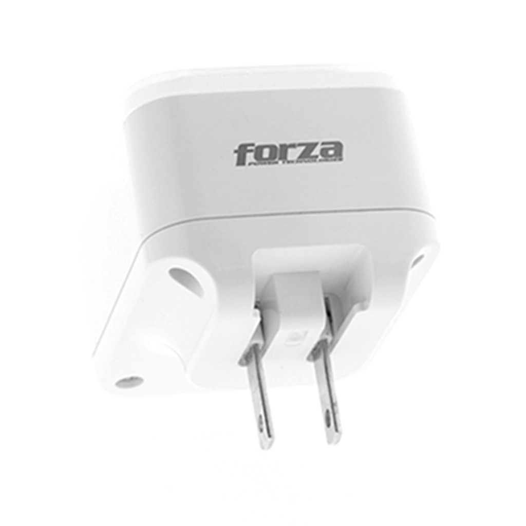 (FWT-4012USB) Forza - Protector + Estación de Carga Integral con 4 Puertos USB 5V 24W con Luz Nocturna