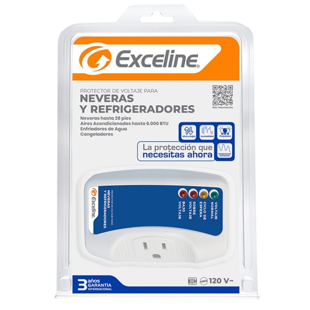 (GSM-N120) Exceline - Protector de Nevera 110V (Enchufable)