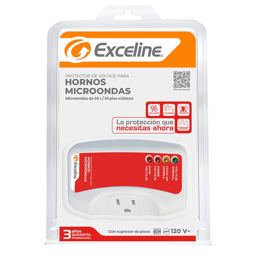 (GSM-MW120) Exceline - Protector de Microondas 110V (Enchufable)