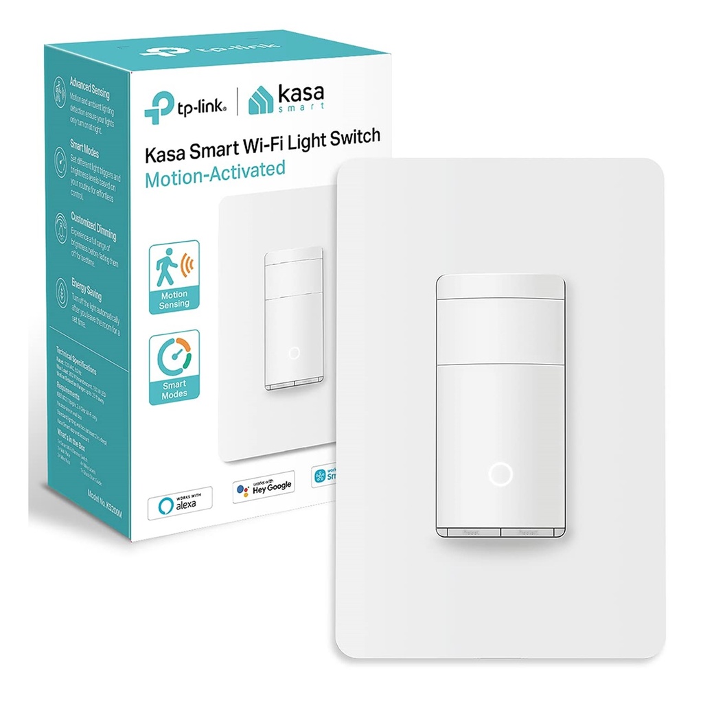 (KS200M) Kasa by TP-Link - Interruptor Dimmer WiFi inteligente Activado por Movimiento