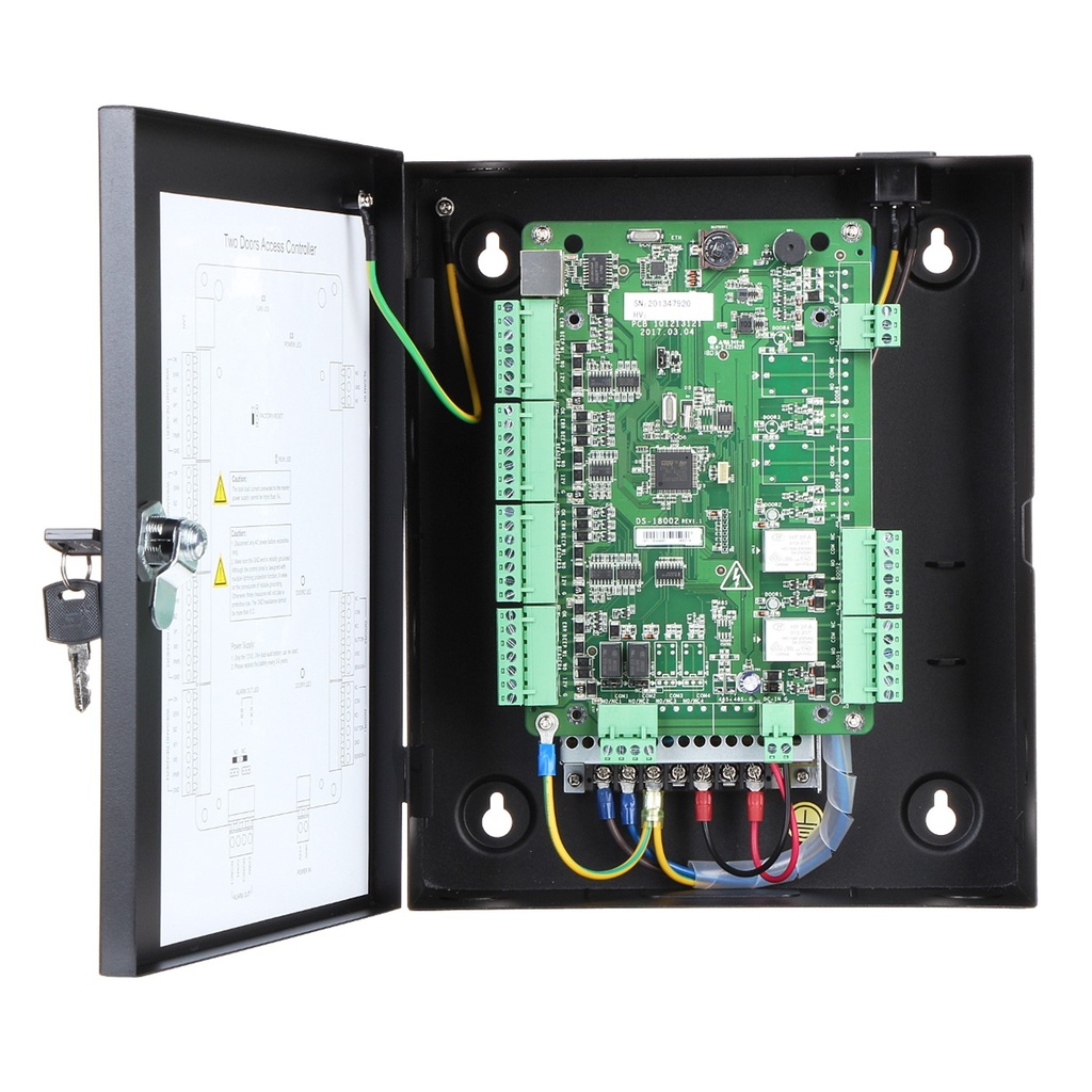 (DS-K2802) Hikvision - Controlador de Acceso Integrable con Videovigilancia 2 Puertas