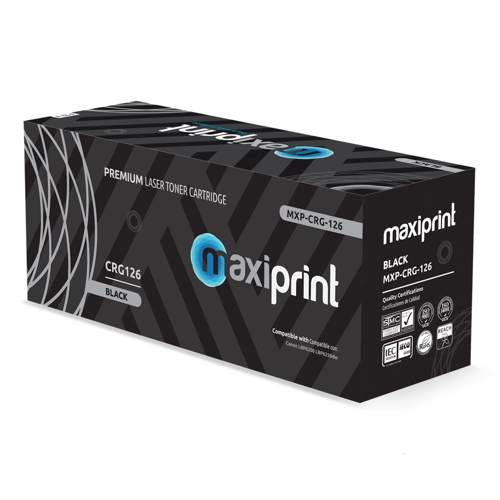 Toner Maxiprint Compatible HP Negro CE278A CRG128 Canon CRG126