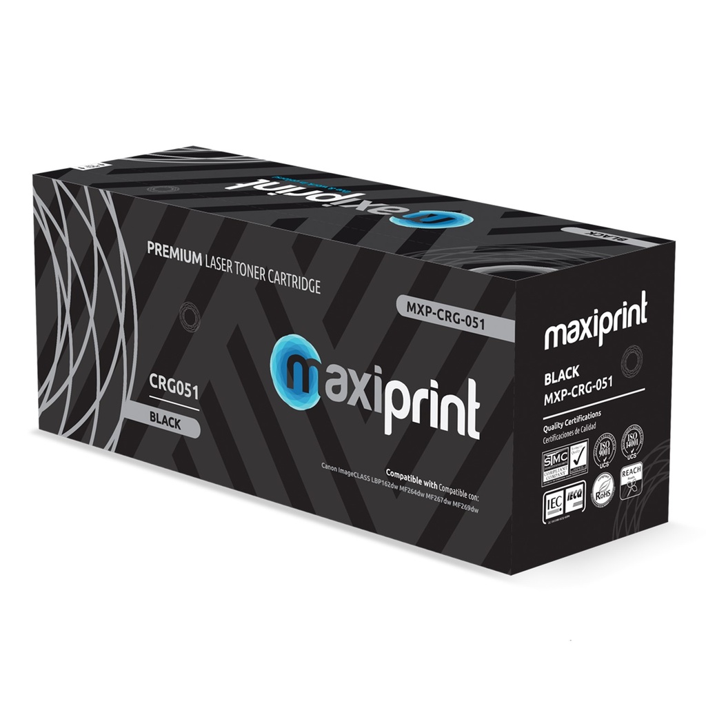 Toner Maxiprint Compatible HP Negro CF230A Canon CRG051